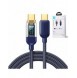 Joyroom USB C - USB C 100W kabel för snabb laddning och dataöverföring 1,2 m blå (S-CC100A4)