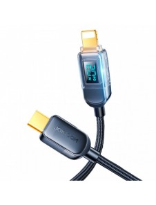 Joyroom USB C - Lightning 20W-kabel med laddningsströmdisplay 1,2 m svart (S-CL020A4)