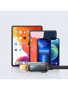 Joyroom USB C - Lightning 20W-kabel med laddningsströmdisplay 1,2 m svart (S-CL020A4)