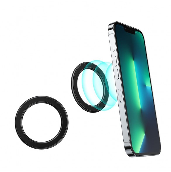 Joyroom Set med magnetiska monteringsringar för smartphone / surfplatta 2 st Svart (JR-Mag-M1)