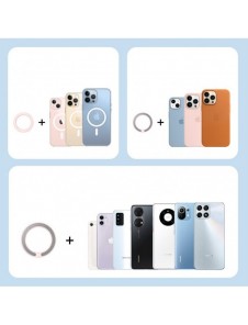 Joyroom Set med magnetiska monteringsringar för smartphone / surfplatta 2 st Svart (JR-Mag-M1)