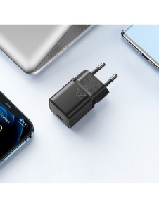 Joyroom snabb väggladdare USB Typ C 20W Power Delivery Quick Charge 3.0 AFC svart (L-P202)