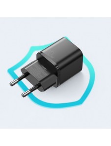 Joyroom snabb väggladdare USB Typ C 20W Power Delivery Quick Charge 3.0 AFC svart (L-P202)