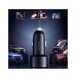 Billaddare 2x USB C 70W med LED display Joyroom JR-CCD02 - svart