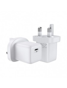 Joyroom Fast USB Typ C Väggladdare 25W 3A UK-kontakt Vit (L-P251)