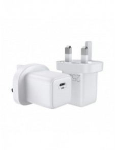 Joyroom Fast USB Typ C Väggladdare 25W 3A UK-kontakt Vit (L-P251)