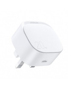 Liten snabb USB Typ C PD-laddare 20W UK-kontakt Vit (L-P210)