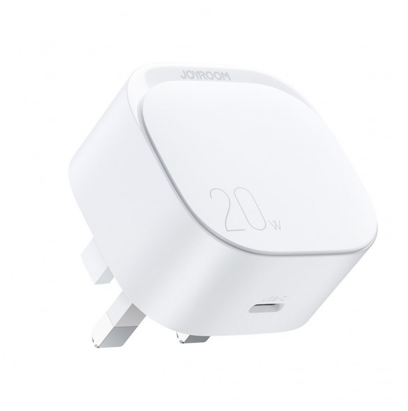 Liten snabb USB Typ C PD-laddare 20W UK-kontakt Vit (L-P210)