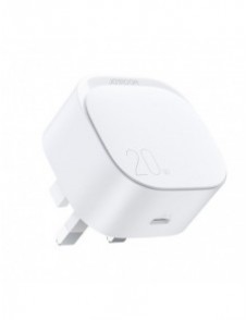 Liten snabb USB Typ C PD-laddare 20W UK-kontakt Vit (L-P210)