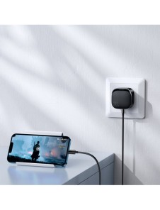Liten snabb USB Typ C PD-laddare 20W UK-kontakt Vit (L-P210)