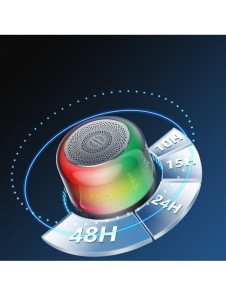 Joyroom bluetooth 5.1 RGB trådlös högtalare svart (JR-ML03)