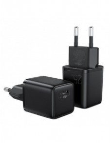 Joyroom Small Fast USB Typ C PD Laddare 25W EU-kontakt Svart (L-P251)