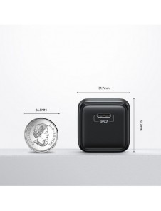 Joyroom Small Fast USB Typ C PD Laddare 25W EU-kontakt Svart (L-P251)