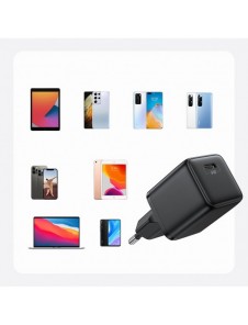 Joyroom Small Fast USB Typ C PD Laddare 25W EU-kontakt Svart (L-P251)