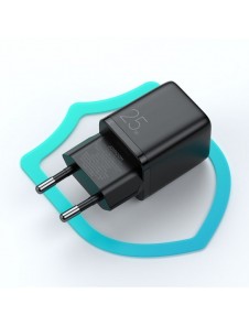 Joyroom Small Fast USB Typ C PD Laddare 25W EU-kontakt Svart (L-P251)