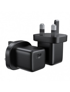 Joyroom liten snabbladdare USB Typ C PD 25W UK-kontakt svart (L-P251)