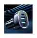 Joyroom billaddare 70W med 4 portar: 2 x USB C, 2 x USB svart (JR-CL29)