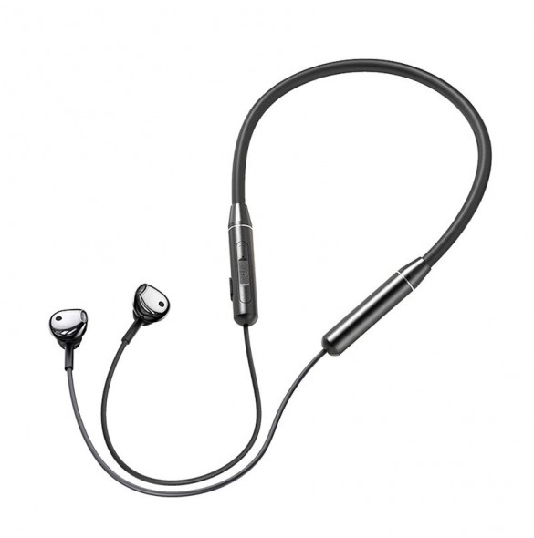 Joyroom trådlösa bluetooth sporthörlurar halsband svart (JR-D6)