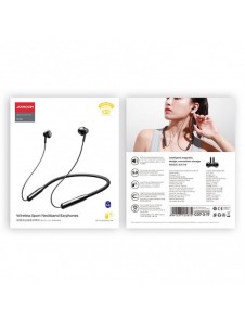 Joyroom trådlösa bluetooth sporthörlurar halsband svart (JR-D6)