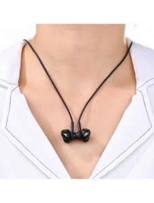 Joyroom trådlösa bluetooth sporthörlurar halsband svart (JR-D6)