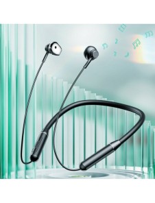 Joyroom trådlösa bluetooth sporthörlurar halsband svart (JR-D6)