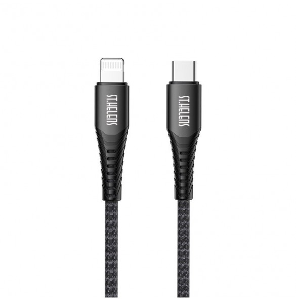 Joyroom MFI USB Typ C - Lightning-kabel 2,1A 1,8m svart (ST-C04 1,8M Svart)