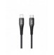 Joyroom MFI USB Typ C - Lightning-kabel 2,1A 1,8m svart (ST-C04 1,8M Svart)
