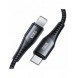 Joyroom MFI USB Typ C - Lightning-kabel 2,1A 1,8m svart (ST-C04 1,8M Svart)
