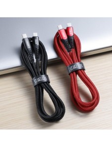 Joyroom MFI USB Typ C - Lightning-kabel 2,1A 1,8m svart (ST-C04 1,8M Svart)