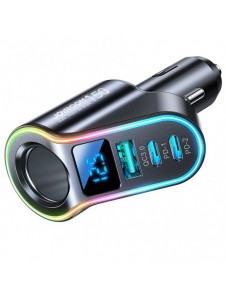 Joyroom snabb billaddare 4in1 USB-A QC3.0 / 2xUSB-C PD 150W svart (JR-CL21)