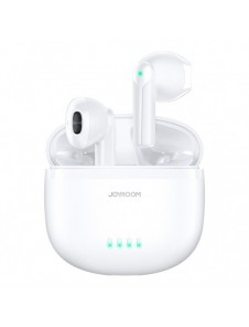 Joyroom TWS hörlurar trådlös ENC vattentät IPX4 Bluetooth 5.3 vit (JR-TL11)