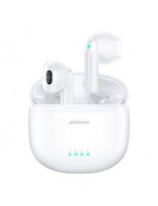 Joyroom TWS hörlurar trådlös ENC vattentät IPX4 Bluetooth 5.3 vit (JR-TL11)