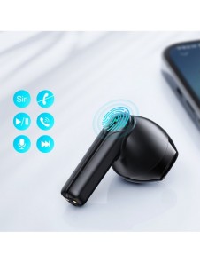 Joyroom hörlurar TWS trådlös ENC vattentät IPX4 Bluetooth 5.3 svart (JR-TL11)