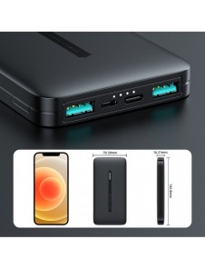 Joyroom powerbank 10000mAh 2,1A 2x USB svart (JR-T012 svart)