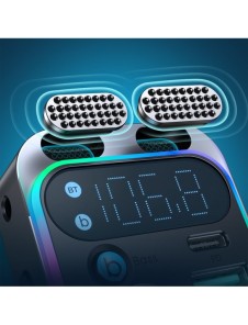 Joyroom FM-sändare / billaddare 48W PPS/PD/QC3.0 svart (JR-CL16)