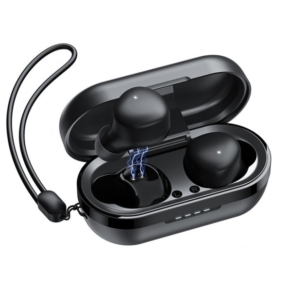 Joyroom TWS Bluetooth 5.1 300mAh trådlösa hörlurar svarta (JR-TL1 Pro)