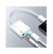 Joyroom universal Lightning-adapter - 3,5 mm minijack med laddningsport vit (S-Y105)