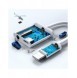 Joyroom universal Lightning-adapter - 3,5 mm minijack med laddningsport vit (S-Y105)