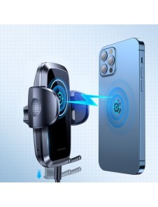 Joyroom Car Air Vent Mount Hållare Qi trådlös laddare 15W svart (JR-ZS241)