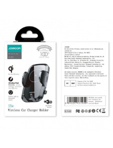 Joyroom Car Air Vent Mount Hållare Qi trådlös laddare 15W svart (JR-ZS241)