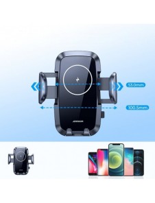 Joyroom Car Air Vent Mount Hållare Qi trådlös laddare 15W svart (JR-ZS241)