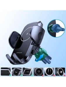 Joyroom Car Air Vent Mount Hållare Qi trådlös laddare 15W svart (JR-ZS241)