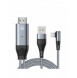 Joyroom Lightning till HDMI 4K 60Hz adapter skärm spegelvänd grå (SY-35L1)