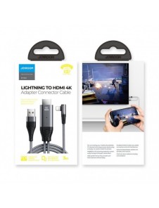 Joyroom Lightning till HDMI 4K 60Hz adapter skärm spegelvänd grå (SY-35L1)