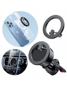 Joyroom kit multifunktionell magnetisk bilhållare ringtelefonstöd svart (JR-ZS294)