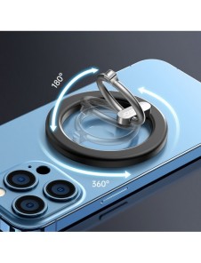 Joyroom kit multifunktionell magnetisk bilhållare ringtelefonstöd svart (JR-ZS294)