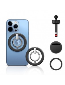 Joyroom kit multifunktionell magnetisk bilhållare ringtelefonstöd svart (JR-ZS294)