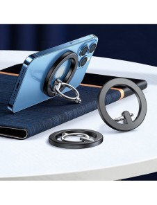 Joyroom kit multifunktionell magnetisk bilhållare ringtelefonstöd svart (JR-ZS294)
