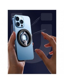 Joyroom kit multifunktionell magnetisk bilhållare ringtelefonstöd svart (JR-ZS294)