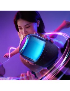 Joyroom trådlös Bluetooth 5.3 RGB-högtalare svart (JR-ML05)